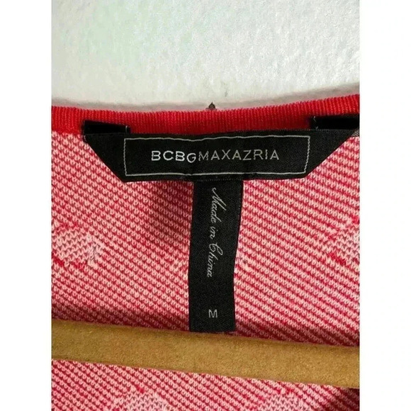 BCBGMAXAZRIA Jo Jacquard Polka Dot A-Line Knit Sleeveless Fit and Flare Size Med - Picture 6 of 6